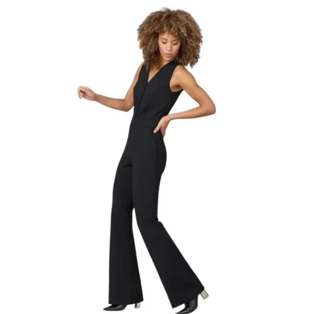 SPANX Black Sleeveless Jumpsuit